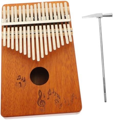 1 Jeu kalimba 17 tonnes pouce cadeaux pour adultes instrument de musique kalimba instruments de musique kalimba marimba mini-instruments acajou piano petit instrument de musique