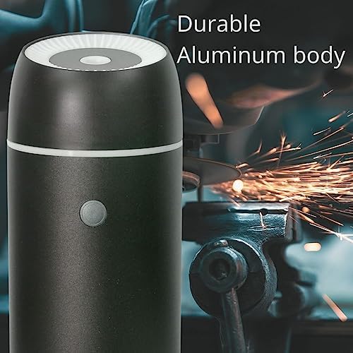 Diffuseurs de vie sérieuse de Parfum d'Huiles Essentielles verse la voix diffuseur d'Aromathérapie de Voiture Avec Minuterie Veilleuse et Fonction d'Arrêt automatique USB Portable 100ml Noir cadeau - Image 2