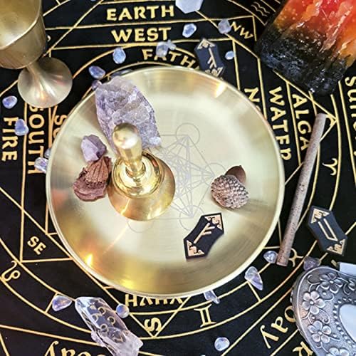 Astrogie pentagramme bougeoir table plaque bougie carrelage divination wicca accessoires bougeoir plateau rituel bougeoir bougeoir pour décoration maisons bougeères centre de table ferme - Image 3