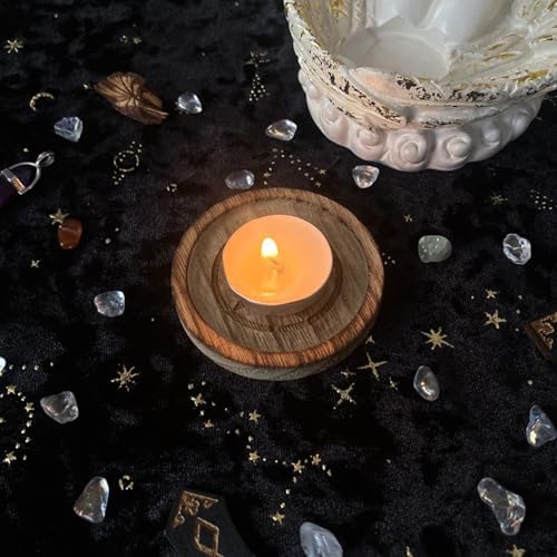 Plateau à Bijoux pour - Plateau à Bijoux - Bougeoir Pentacle en Bois - Plateau à Bijoux Vintage - Accessoire D 'coul - Image 3
