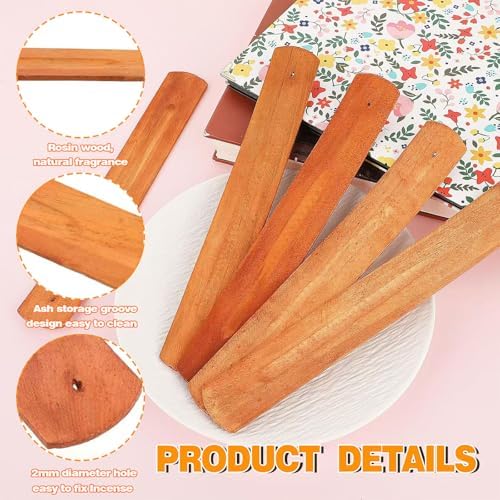 Dugegayl Porte-Bâton d'Encens, 4PCS prend en charge les encens en Bois, Léger, durable et portable, Parfait pour les Amateurs - Image 4