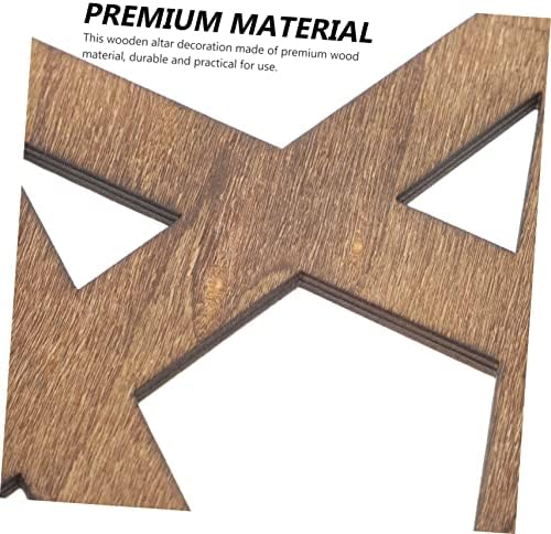 Cabilock Tuile D'autel en Bois sculpture de pentacle style vintage Décoration d'Intérie - Image 9