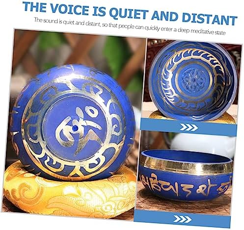 2 pièces bol himalaya bol chantant zen bol sonore de méditation bol de méditation kit de bol tibétain attaquant en bol de pleine conscience bol chantant outil de batteur équiement bouddhiste - Image 4