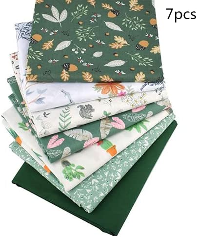 Carrés de Tissu patchwork en coton 7 pièces tissus en coton faisceau 50 * 50cm motif floral et pois assortis tissus de coton aU mantre pour couture patchwork couture camiffons diy artcraft - Image 5
