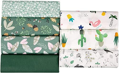 Carrés de Tissu patchwork en coton 7 pièces tissus en coton faisceau 50 * 50cm motif floral et pois assortis tissus de coton aU mantre pour couture patchwork couture camiffons diy artcraft - Image 3