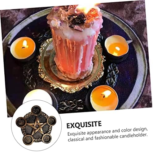 1 PC Chandelier Pentagramme Titulaire de Star Tealight Plateau Porte-Bougie Bougie en Form - Image 3