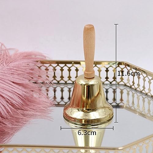 Wernfale 4 pcs mini table Cloche à Cloche de Bureau pour Cloche de Service pour artisanat Cloche pour professeur -Manger Cloche à Main - Image 6
