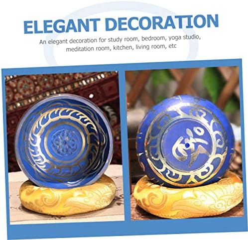 2 pièces bol himalaya bol chantant zen bol sonore de méditation bol de méditation kit de bol tibétain attaquant en bol de pleine conscience bol chantant outil de batteur équiement bouddhiste - Image 6