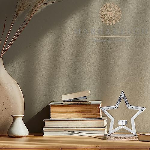 Marrakech Photophore décoratif xxl en forme d'hétoile 25 cm - objet décoratif star 1 commission décoration de table - argente - Image 3