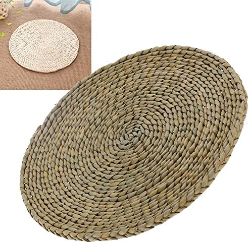 Pouf rond en pelle tatami coussin baie vitrée tapis de sol pelle tatami futon coussin pique-nique futon coussin tapis de méditation pour la maisonneux yoga pique-nique quatrenitures - Image 9
