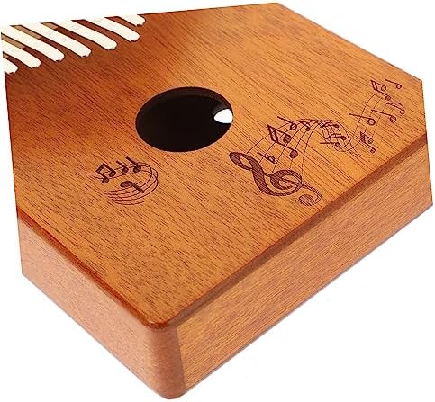 1 Jeu kalimba 17 tonnes pouce cadeaux pour adultes instrument de musique kalimba instruments de musique kalimba marimba mini-instruments acajou piano petit instrument de musique - Image 7