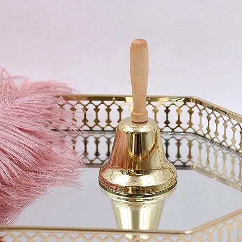 Wernfale 4 pcs mini table Cloche à Cloche de Bureau pour Cloche de Service pour artisanat Cloche pour professeur -Manger Cloche à Main - Image 4