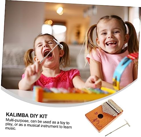 1 Jeu kalimba 17 tonnes pouce cadeaux pour adultes instrument de musique kalimba instruments de musique kalimba marimba mini-instruments acajou piano petit instrument de musique - Image 3