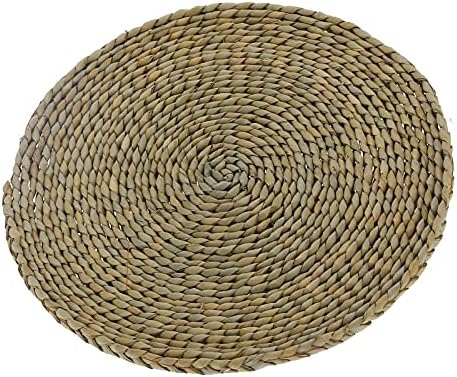 Pouf rond en pelle tatami coussin baie vitrée tapis de sol pelle tatami futon coussin pique-nique futon coussin tapis de méditation pour la maisonneux yoga pique-nique quatrenitures - Image 7