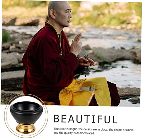 1 pc bol de musique bouddha en cuivre bol chantant pratique bol zen engistroir instrument pour bol de yoga outil de méditation bol de prière chien Panneaux d'Avertissement décorations enfant fer - Image 2