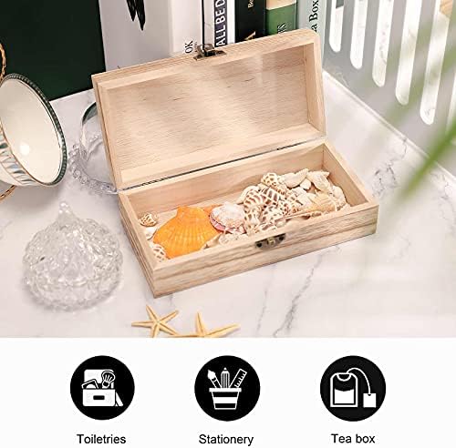 Nwtpk boîte de rangement en bois - motif tourbillon psychédélique - boîte à souvenirs - boîte décoratif pour loisrs créatifs et décoration de chambre - Image 7
