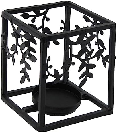 Cabilock 2 pièces lustre Dirige titules bougie drôle Décor chauffe-bougie pots à bougies bougies fantômes ritual lumière chiminée mariage chandelles bougeères noir