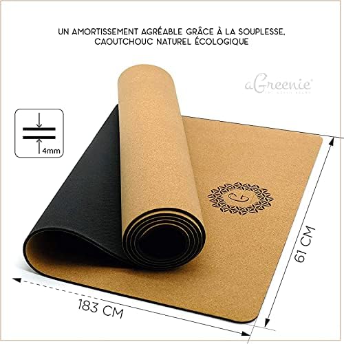 ACGONENE® TAPIS DE YOGA Antidérapant non toxique 6mm / 183x68cm tapis de yoga plus grand en tpe de haute qualité / tapis de yoga antiallergique y compris sac pour tapis de yoga & e-book / yoga set set set set set set set yoga set set set set set yoga - Image 2
