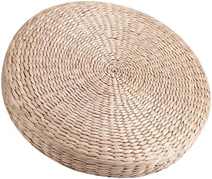 Airshi coussin tatami en osier naturel, pouf d'Elttérieur, Décoration de Fenêtre au sol pour la méditation zen - Image 6