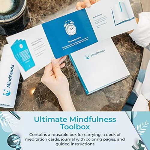 MINDPANDA 30 Jours de Pleine Conscience - 35 Cartes de Thérapie Autonomisante pour la méditation et autosoins | Découvrez un Nouvel Exercice de Pleine Conscience Chacun Jour | Journal Guidé (Variation 2) - Image 2
