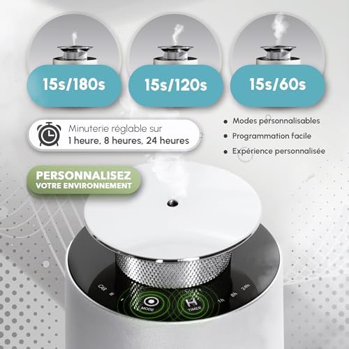 Purra C30 Diffuseur d'Huiles Essentielles - Portable et rechargeable, idéal pour la voix, Bureau Ou Chambre et cadeau, Technologie Avance, Sans Eau et Sans Chaleur, Design Élégant - Image 4