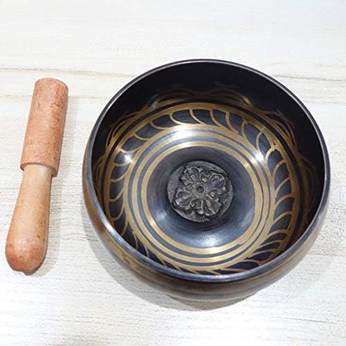 7 TAILLES DIFFÉRENTES NÉPAL BOL CHANTANT EN LAITON NURIEL RITUEL SACRÉ DU DHARMA BOL TIBÉTAINT YOGA MÉDITATION (Taille: 115 mm)