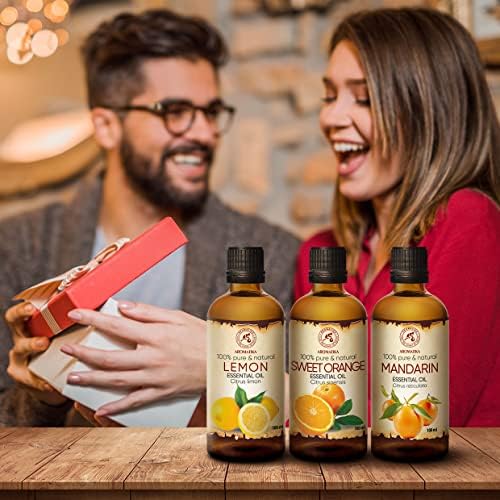 Ensemble Huiles Essentielles - 3x100ml - He Citron - He Orange - He Mandarine - Kit Huiles Essentielles Aromathérapie pour les diffuseurs - Huiles de Bain - Pure et Naturelle - Image 8