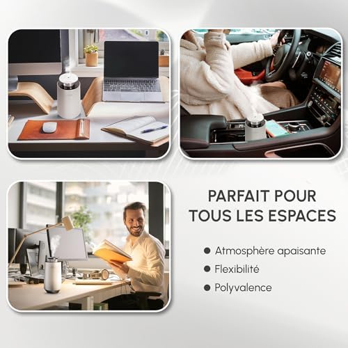 Purra C30 Diffuseur d'Huiles Essentielles - Portable et rechargeable, idéal pour la voix, Bureau Ou Chambre et cadeau, Technologie Avance, Sans Eau et Sans Chaleur, Design Élégant - Image 7