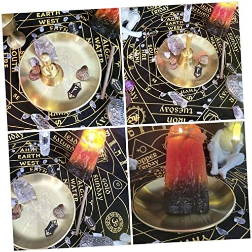 Cabilock Bougeoir en Alliage pour la décoration Rituale de Tarot Assiette DÉCORATIVE LA MAISON ACCESSOIRE DE MARIAGE ET DE FÊTE - Image 4