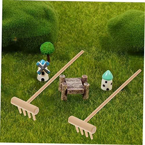 Diyeah lot de 2 mini râteaux de jardin zen pour la gestion payant de bureau 6 pièces x 2 - Image 8