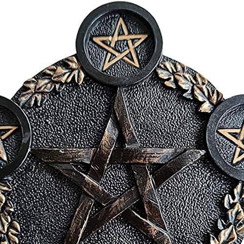 Bougeoir en Forme d'Étoile en Résin - Pentacle de table pour bougies de Tarot - Cérémonie de Divination - Image 2