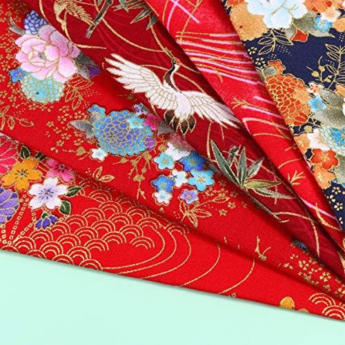 10 pcs coton tissu Feuilles Quilting tissus à coudre style fleur imprimé tissu patchwork pour bricolage artisanat couture scrapbooking vêlements 20x25mm mm - Image 7